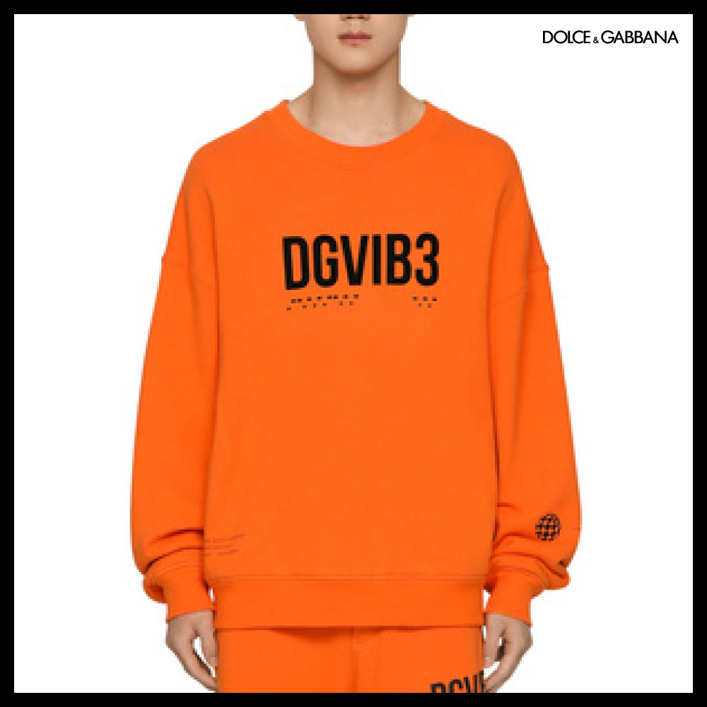 【Dolce&Gabbana】DGVIB3 PRINT LOGO JERSEY SWEATSHIRT