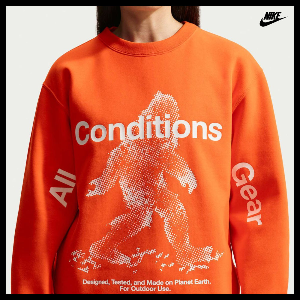 【NIKE】Tuff Fleece Therma-Fit Pullover Crewneck Sweatshirt