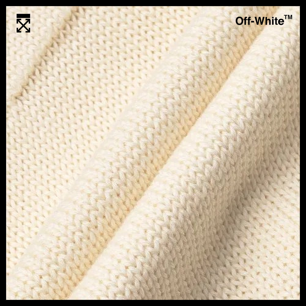 【Off-White】Diag Knit Pants Light Beige