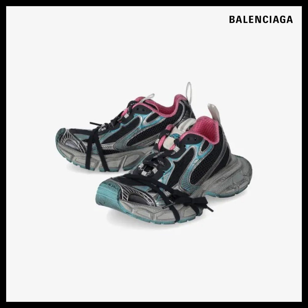 【BALENCIAGA】3XL Sneakers Grey Mix Blue Pink