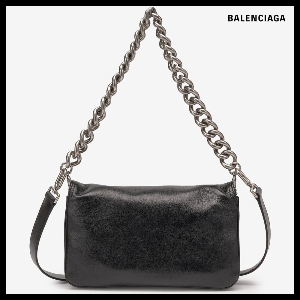【BALENCIAGA】BB Soft Small Flap Shoulder Bag Black