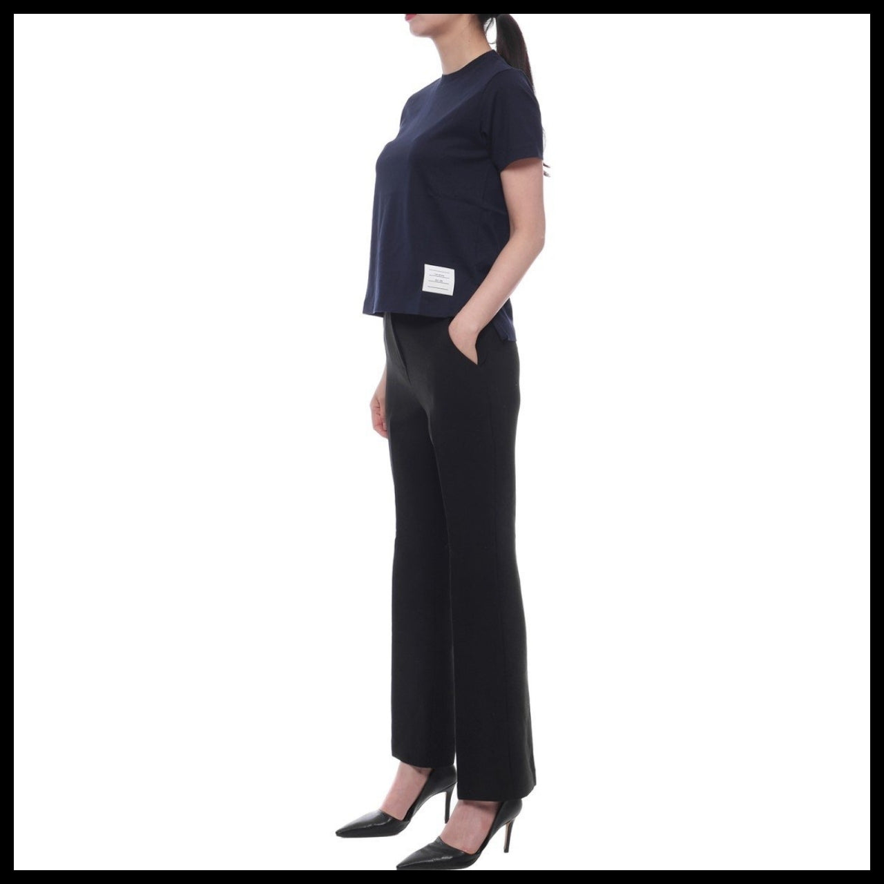 【Thom Browne】Women’s Crew Neck Short Sleeve T-Shirt