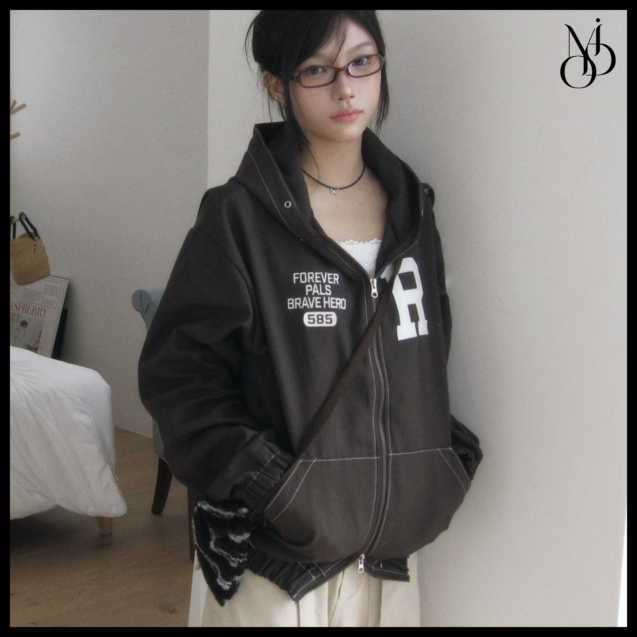 【MODIMOOD】Forward Work Hoodie Zip-Up 3 Colors