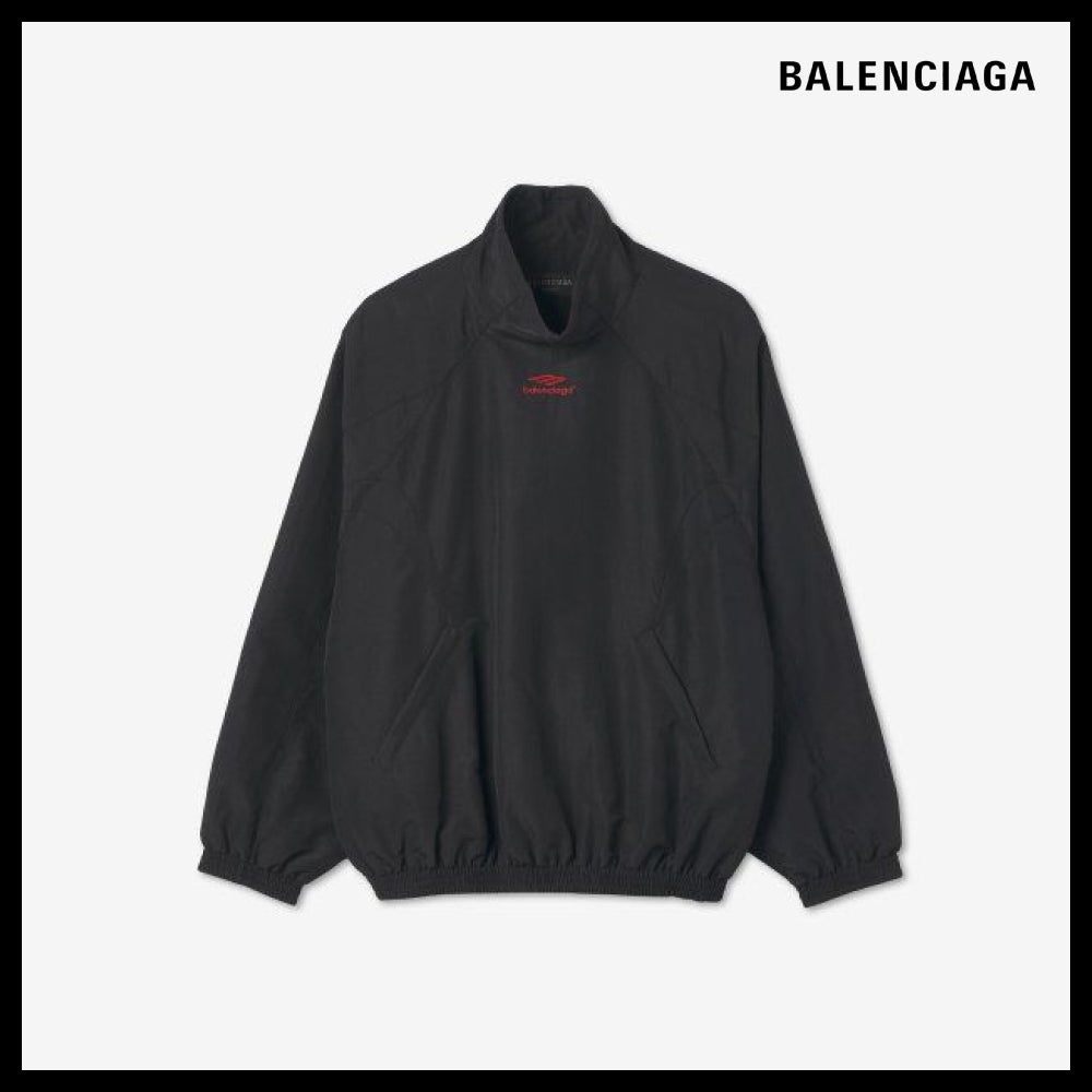 【BALENCIAGA】3B Sports Icon Pullover Tracksuit Jacket Black