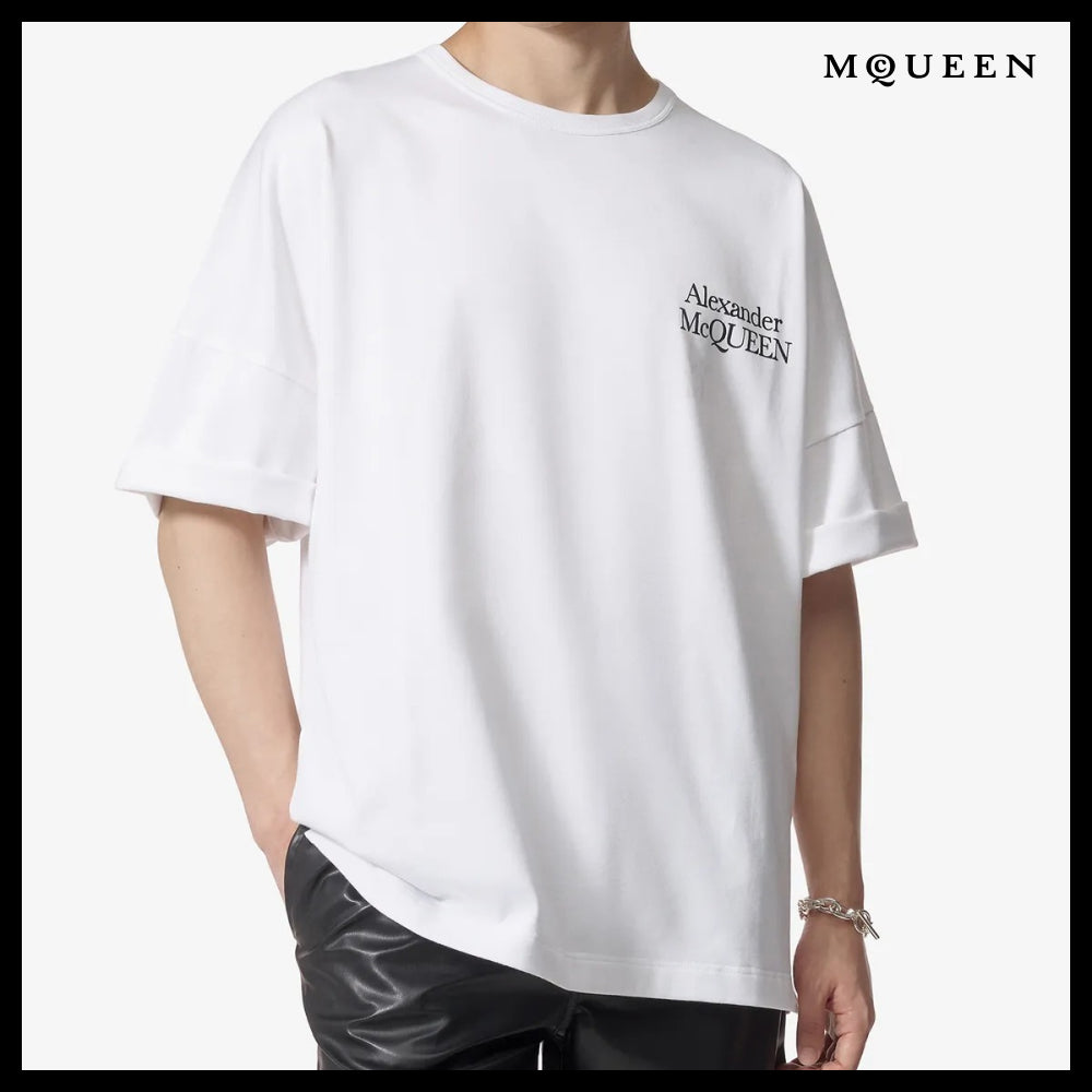 【alexander mcqueen】Exploded Logo Oversized Short Sleeve