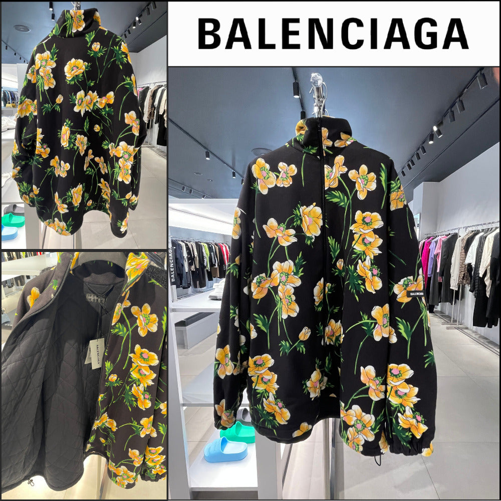 【BALENCIAGA】Zip-Up Jacket Black Yellow