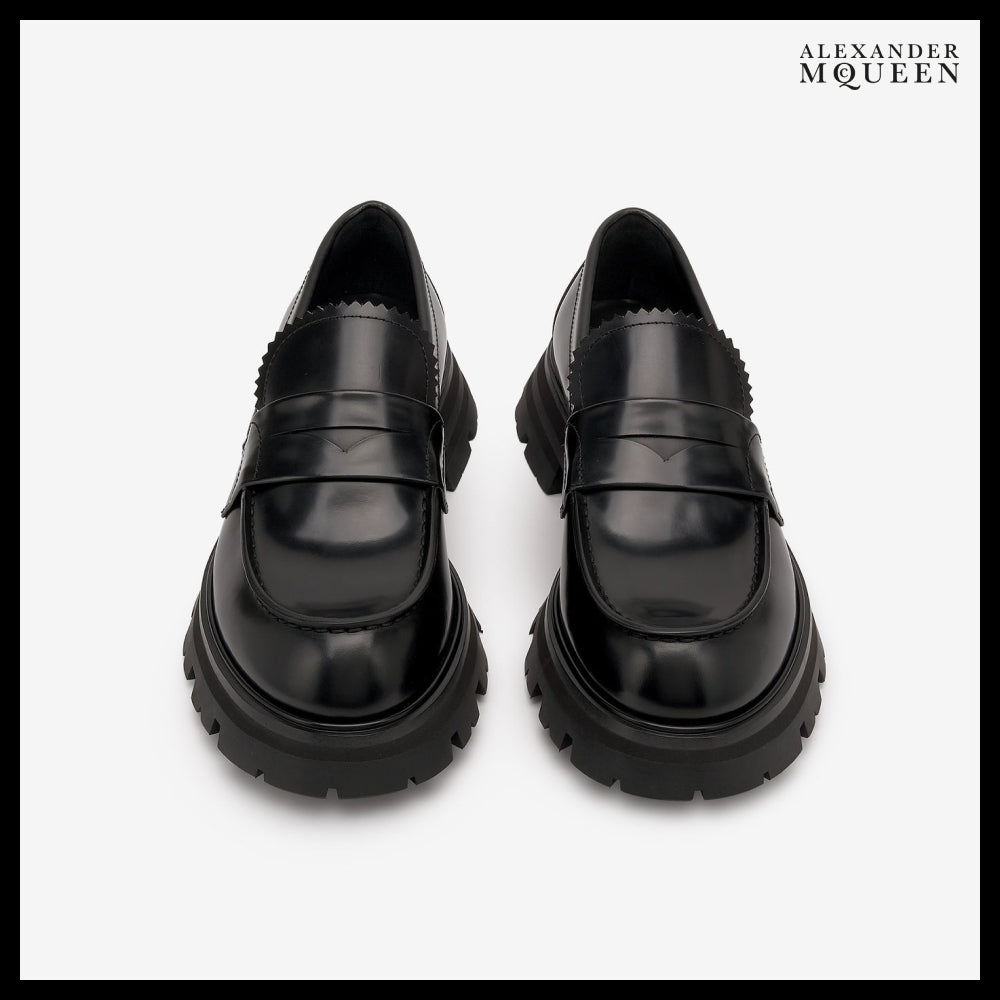【Alexander Mcqueen】Wander Chunky-Sole Penny Loafers