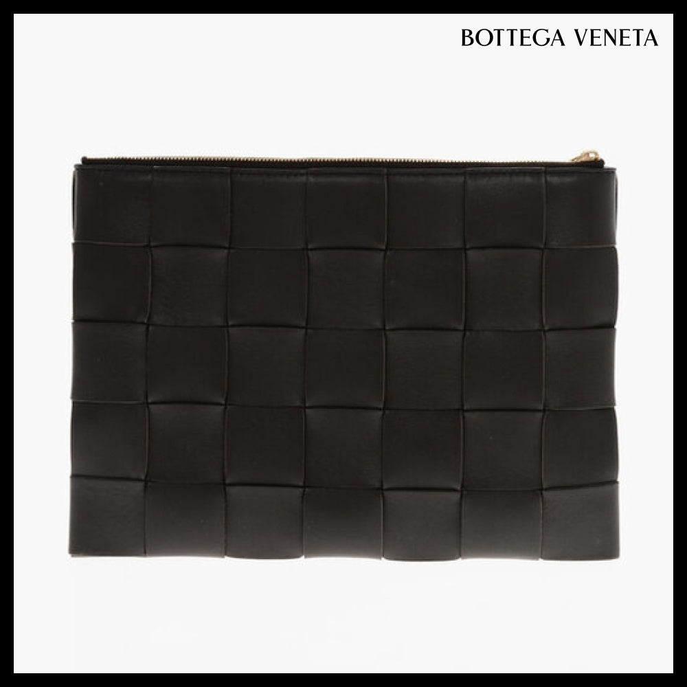 【BOTTEGA VENETA】Brown Clutch Bag