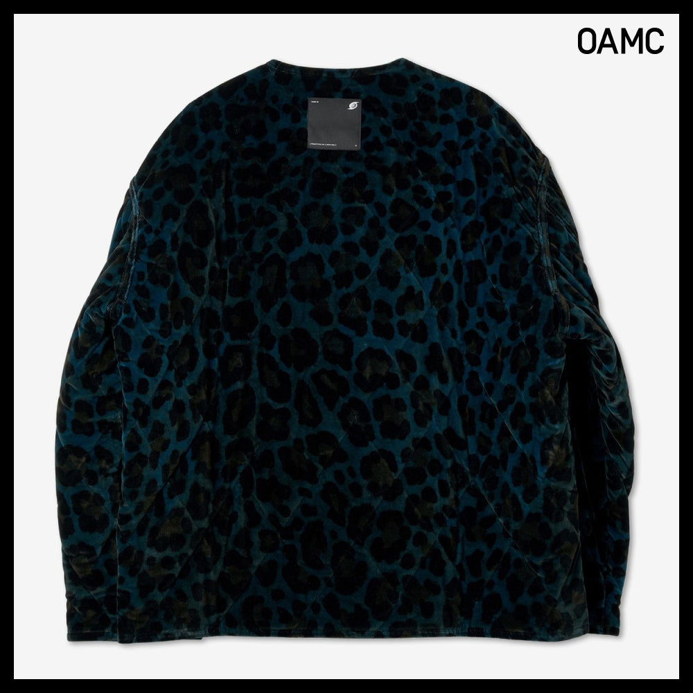 ◆OAMC◆ コンバット ライナー レオパード ボタンジャケット