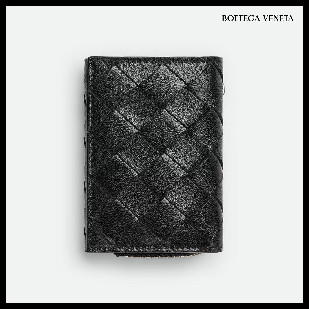 【BOTTEGA VENETA】Intrecciato Tiny Tri-fold Wallet