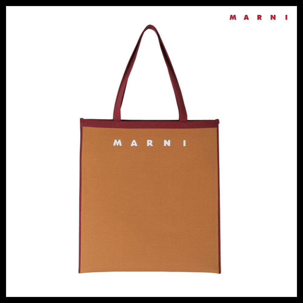 【MARNI】25SS Logo Two-Tone Tote Bag