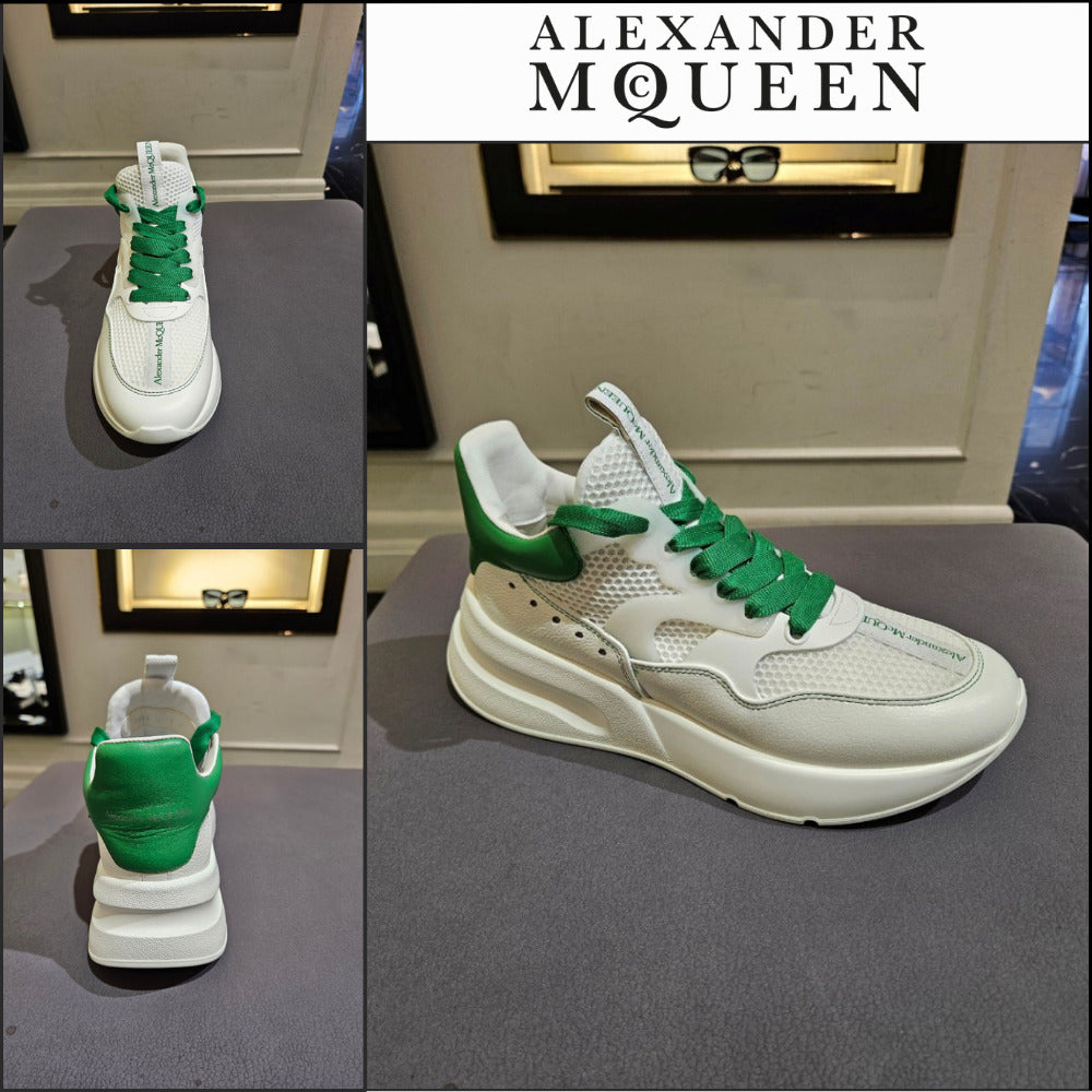 【Alexander Mcqueen】Oversized Runner White Green