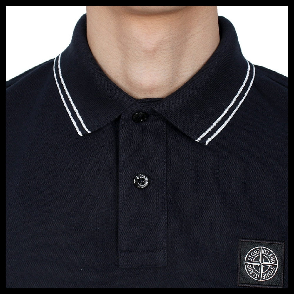 【STONE ISLAND】 Compass Patch Logo PK Short Sleeve T Shirt