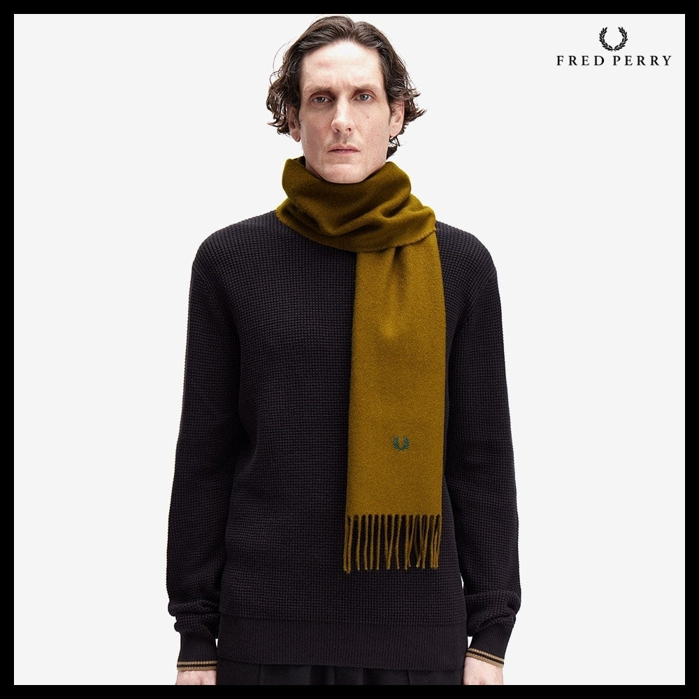 【FRED PERRY】Lambswool Scarf 4 Colors