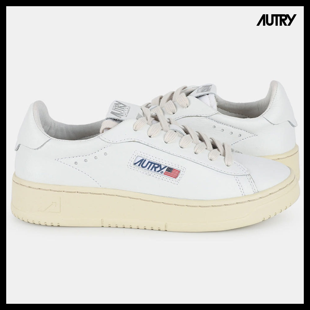 【AUTRY】Dallas Leather Low Top All White