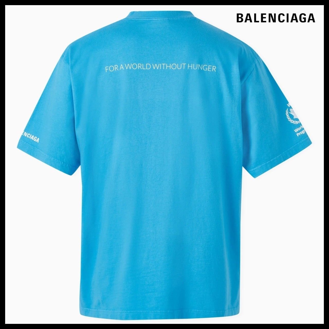 【BALENCIAGA】Dup Medium Fit T-Shirt Azure Blue