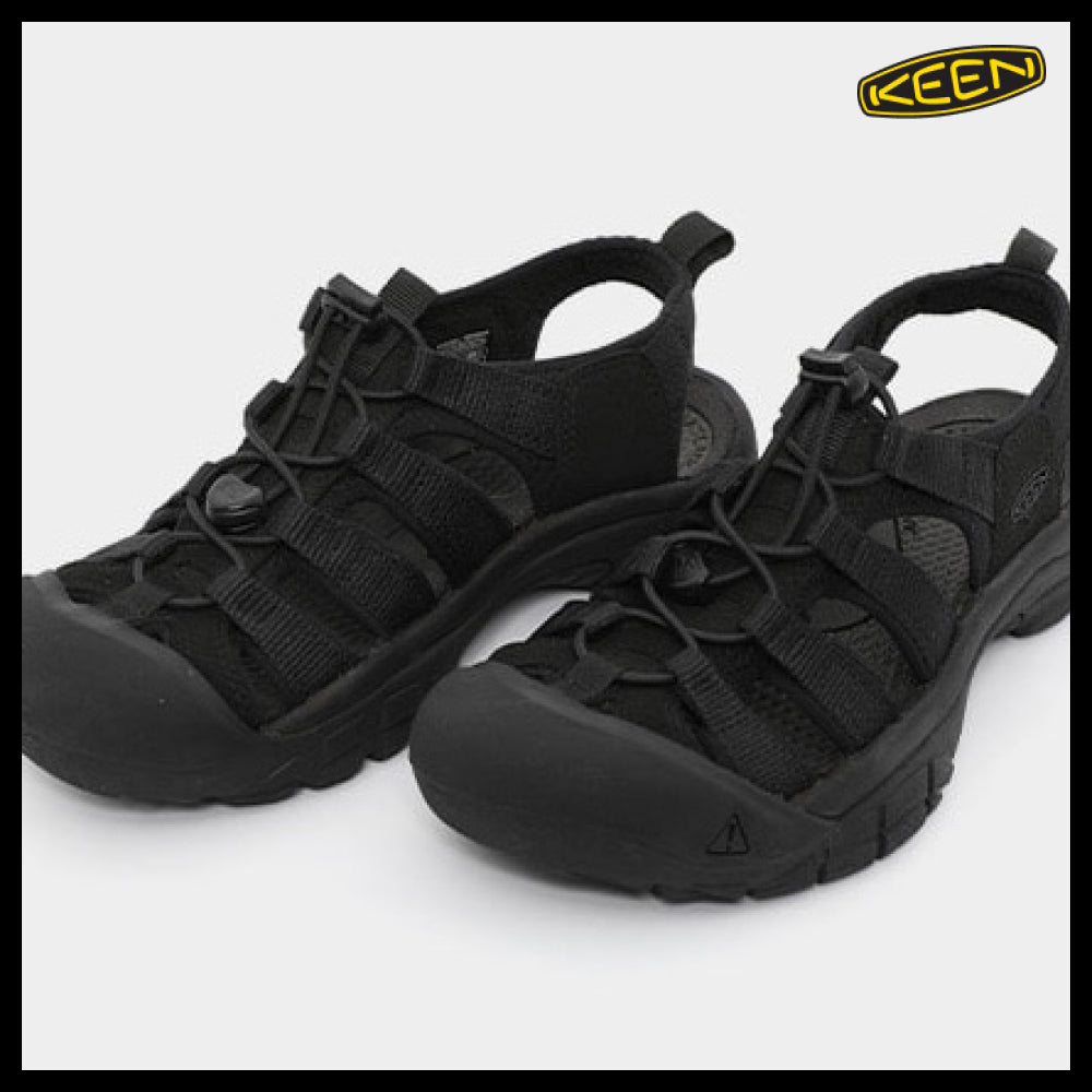 【KEEN】Newport H2 triple black strap sandals
