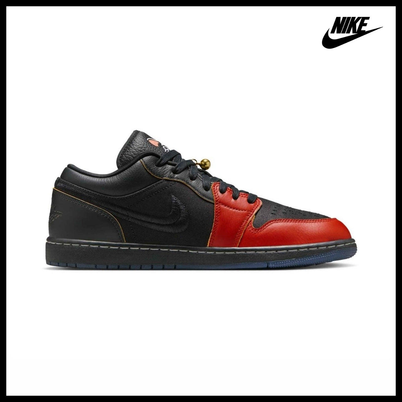 【Nike】AIR JORDAN 1 LOW SE BLACK DRAGON RED BLACK