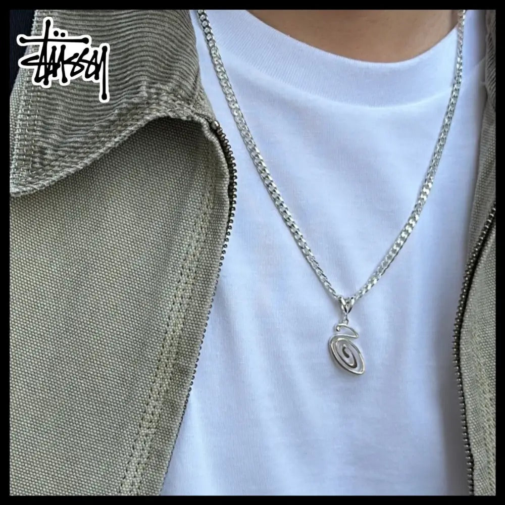 【STUSSY】SWIRLY S CHAIN STERLING ネックレス 正規品