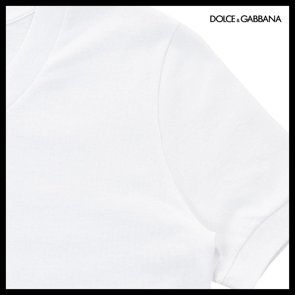 【Dolce & Gabbana】Logo Jersey T-Shirt White