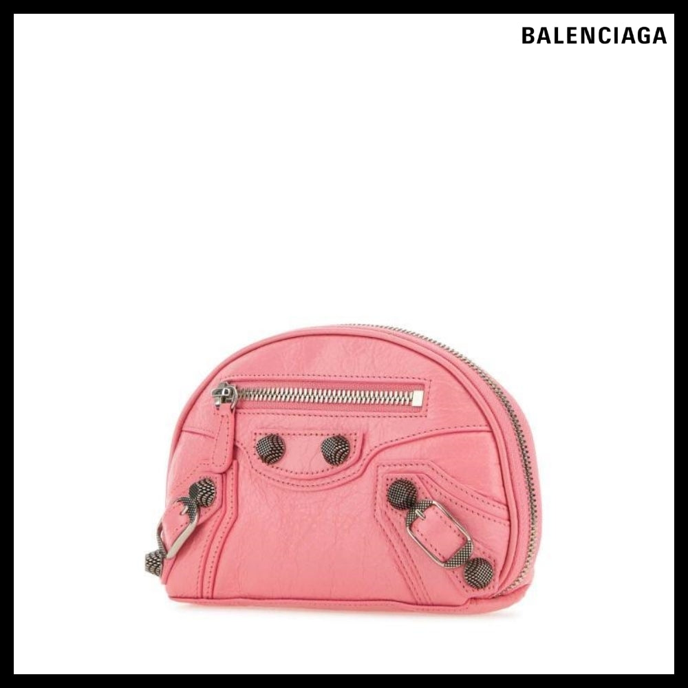 【BALENCIAGA】Pink Leather Le Cagole XS Beauty Case