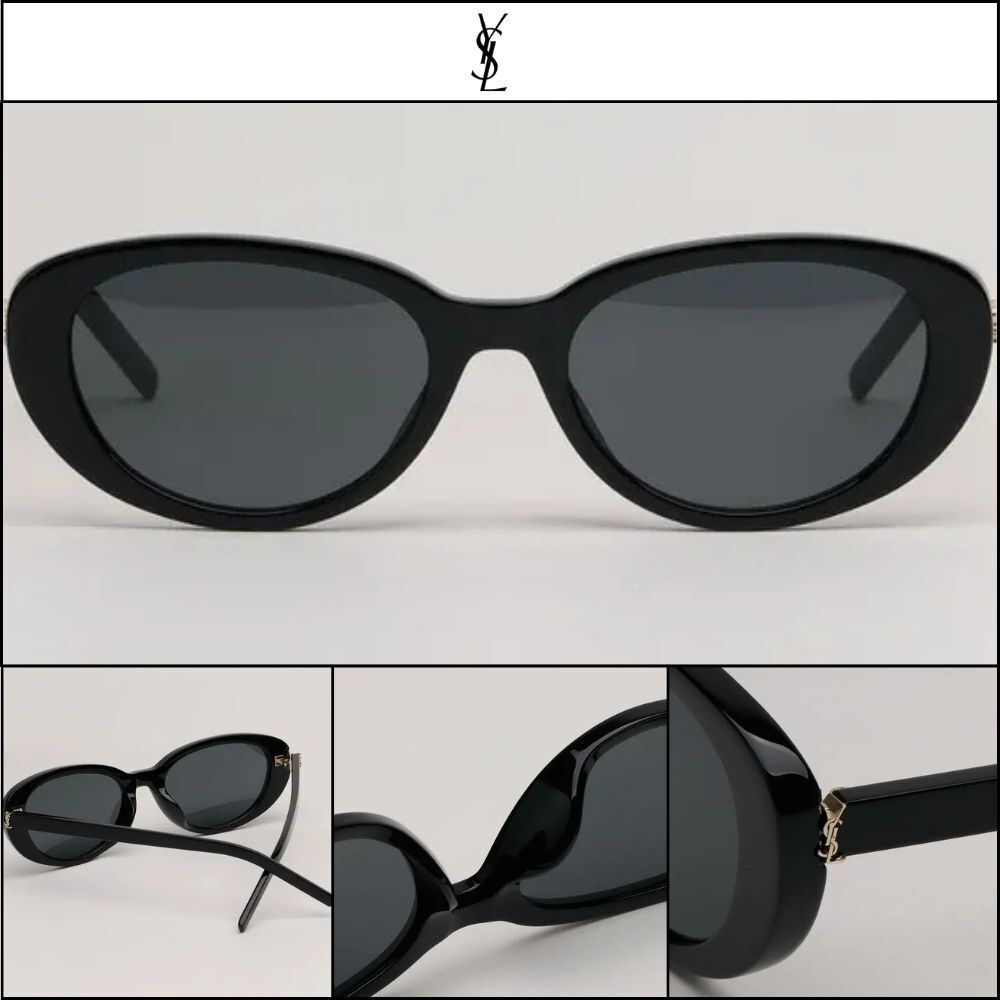 【Saint Laurent】Oval Sunglasses Asian Fit Women’s Luxury