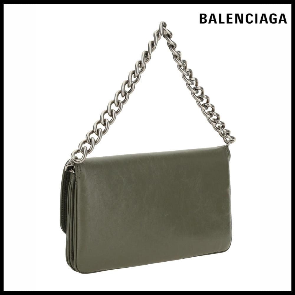 【BALENCIAGA】BB Soft Flap Bag M Army Green