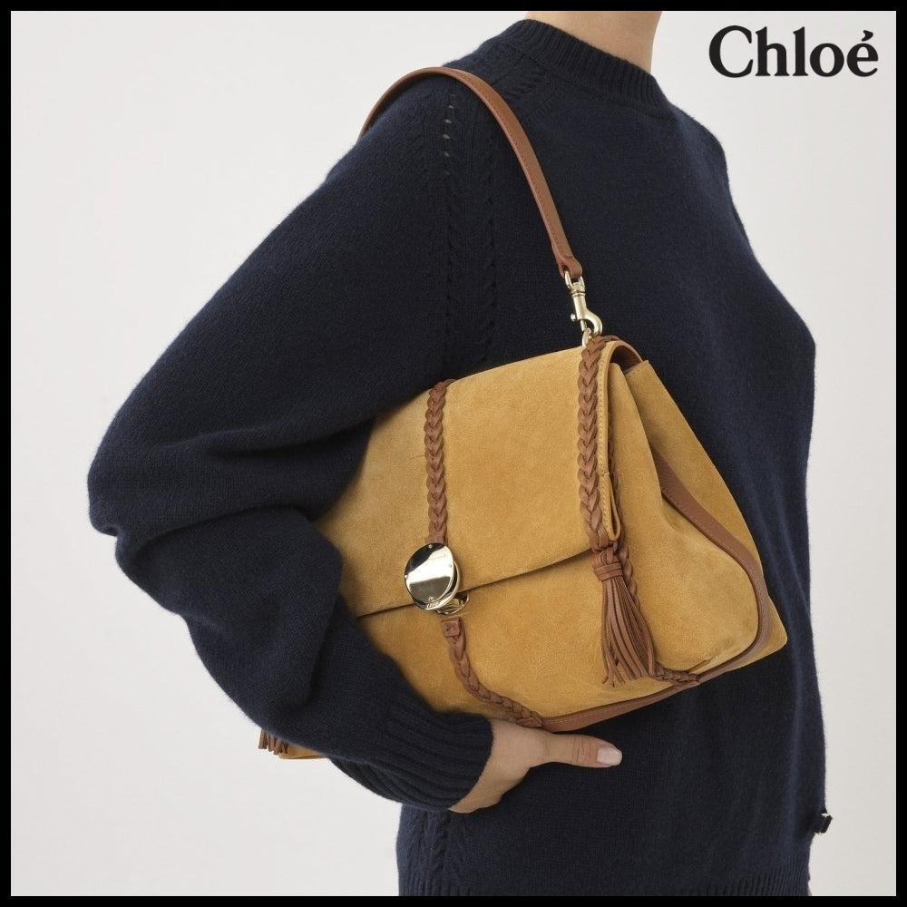 【Chloe】Penelope Medium Soft Bag Safari Gold