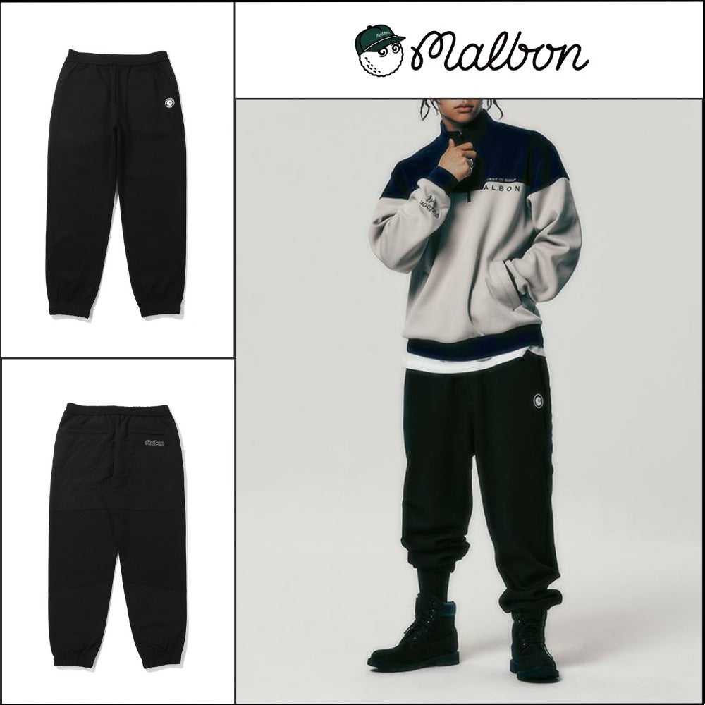 【Malbon Golf】Airy Jogger Pants BLACK MAN