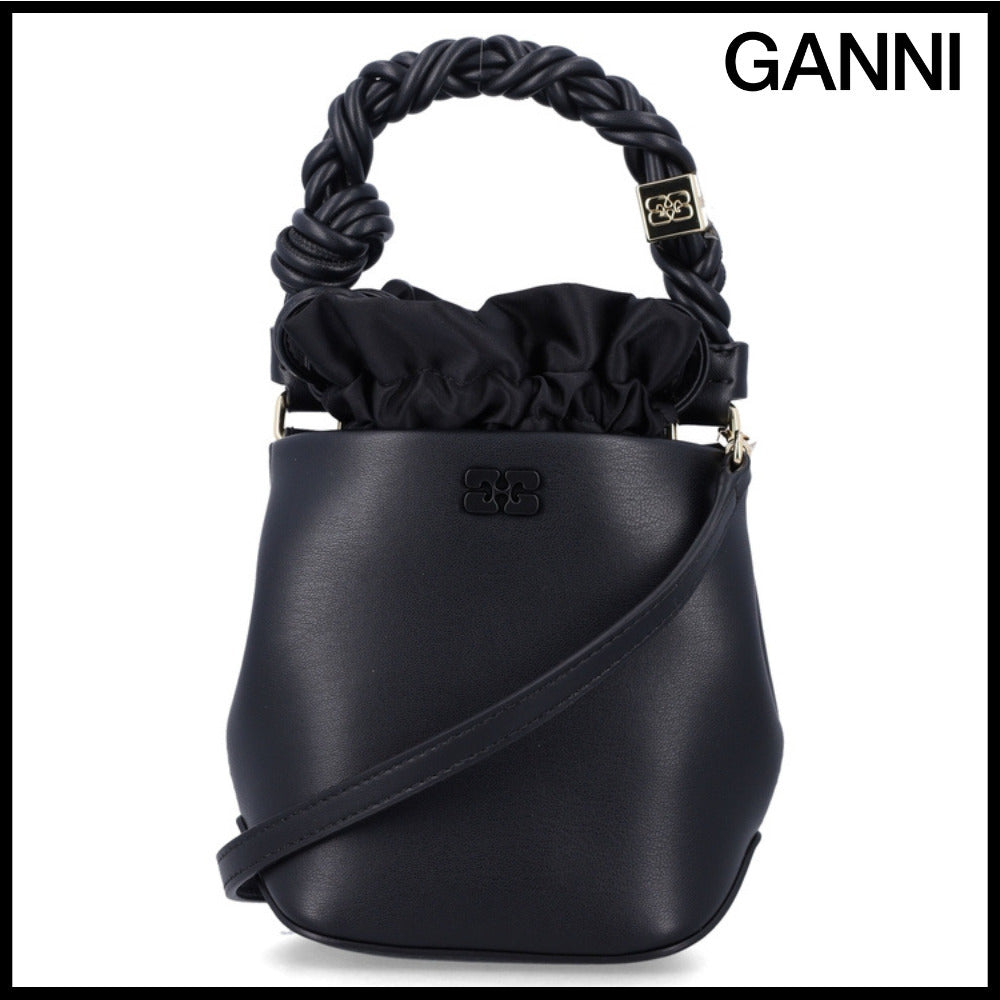 【GANNI】Black Canvas Tote