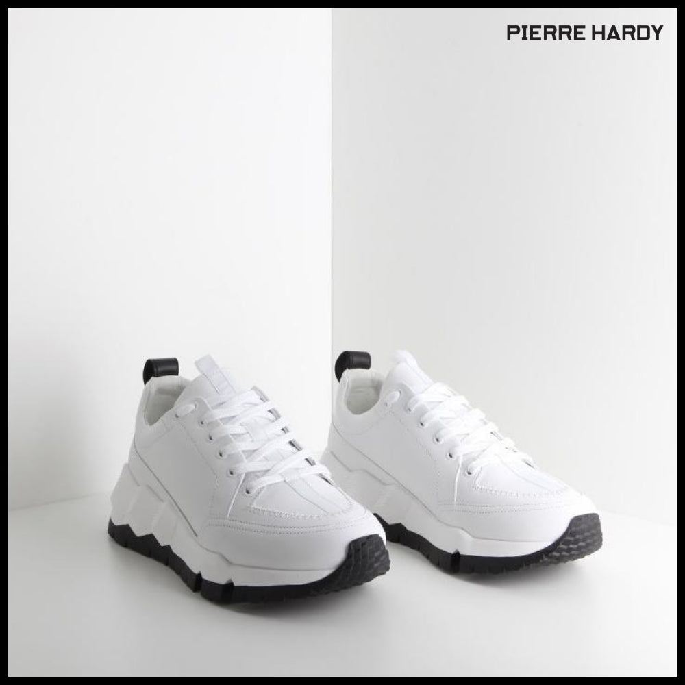 【Pierre Hardy】STREET LIFE White Sneakers QX02Z