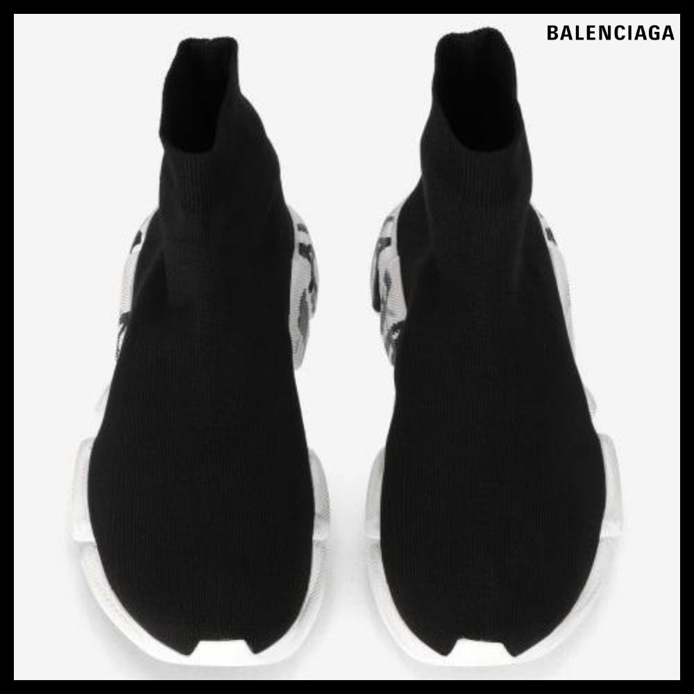 【BALENCIAGA】Speed 2.0 Graffiti Recycled Knit Sneaker