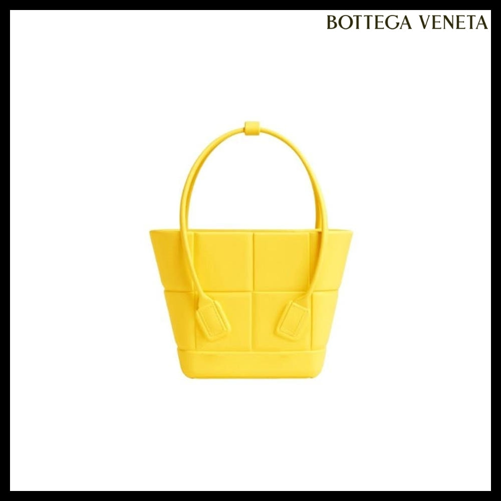 【BOTTEGA VENETA】Arco Mini Rubber Shopping Bag LEMON