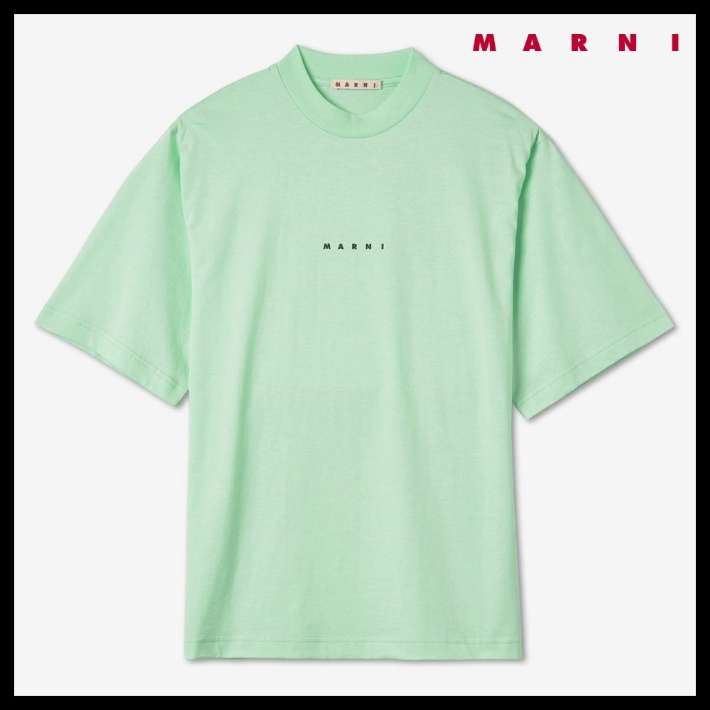 【MARNI】LOGO SHORT SLEEVE T SHIRT SPRING GREEN