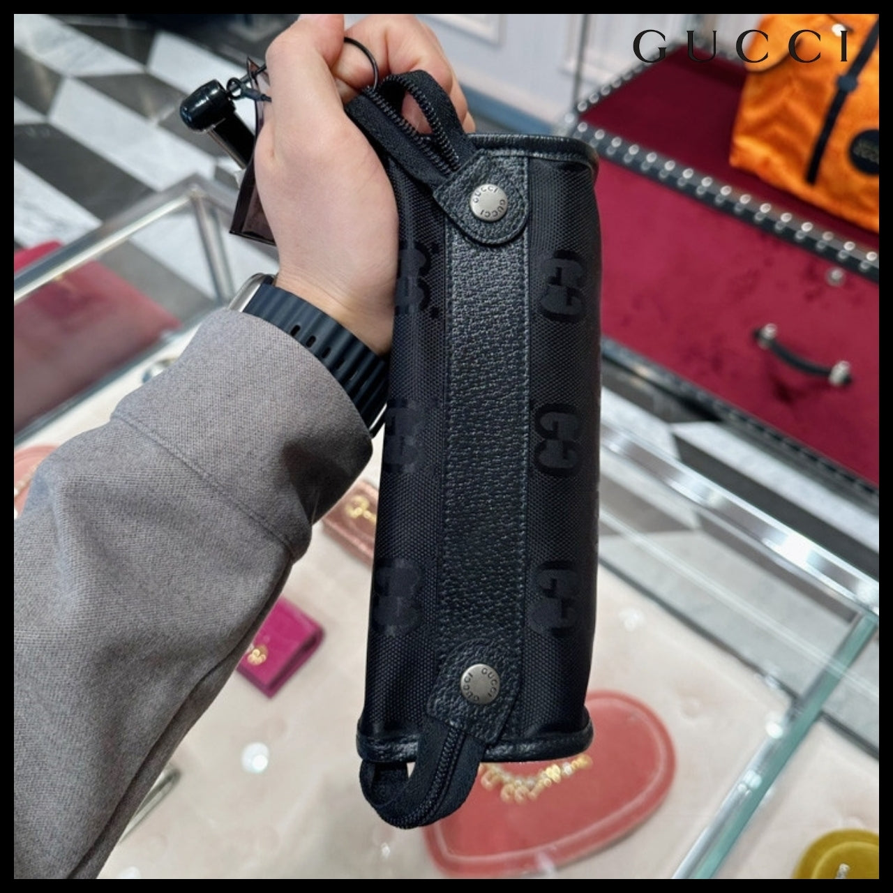 【GUCCI 】GG Off The Grid Nylon Small Travel Bag