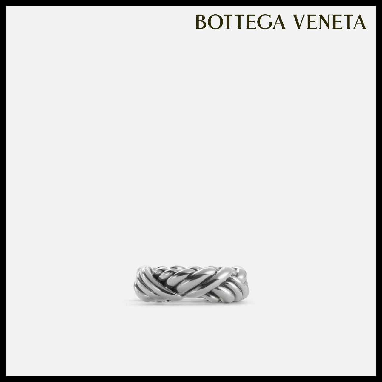 【韓国百貨店 BOTTEGA VENETA】Intreccio Ring Silver