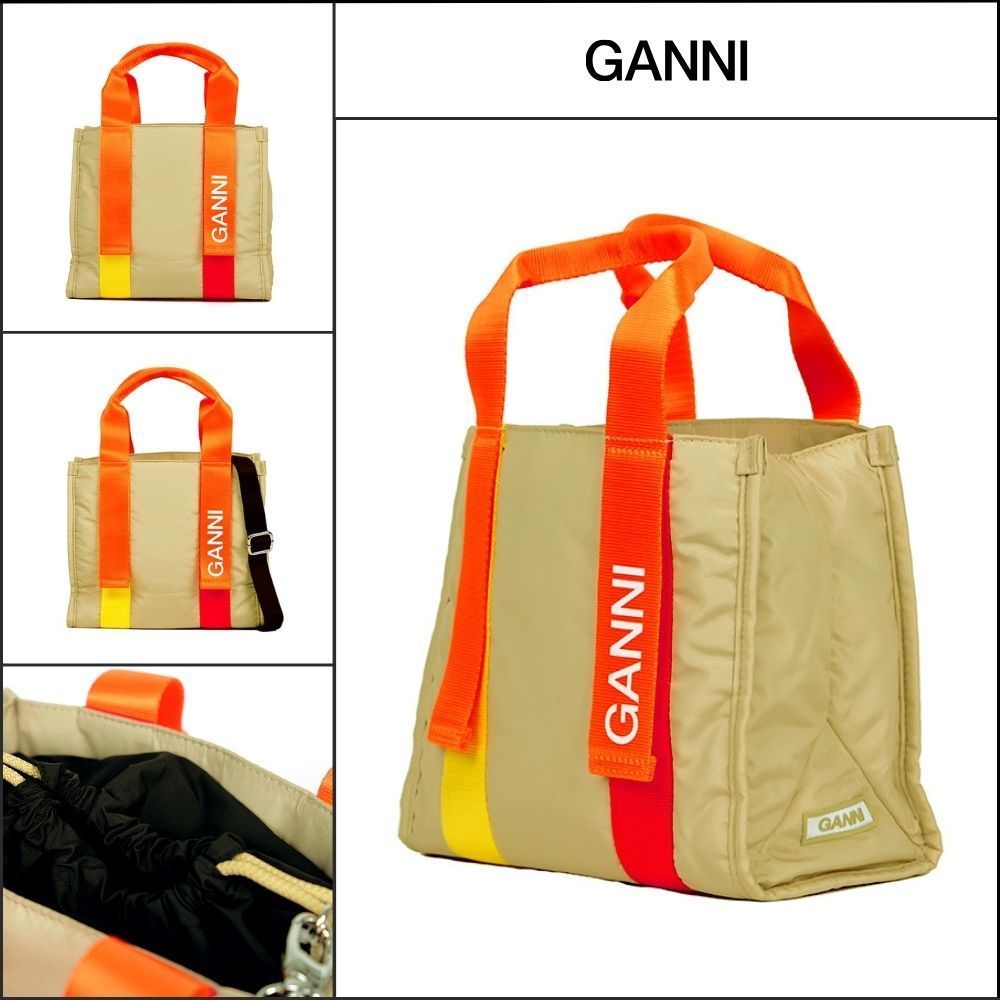 【Ganni】ロゴ テック スモール ショルダーバッグ