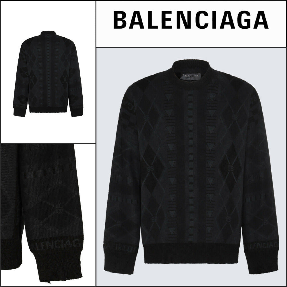 【BALENCIAGA】Jacquard Sweater