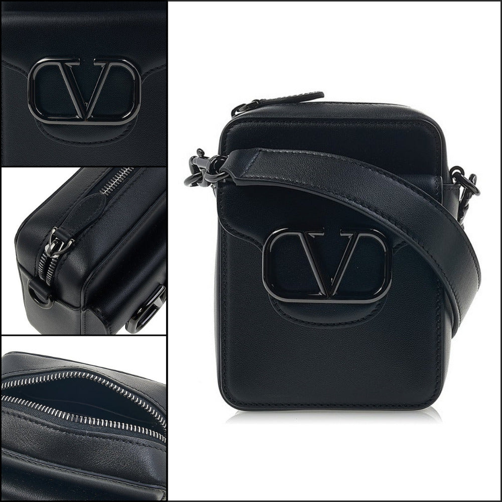 【VALENTINO】V Logo Mini Crossbody Bag