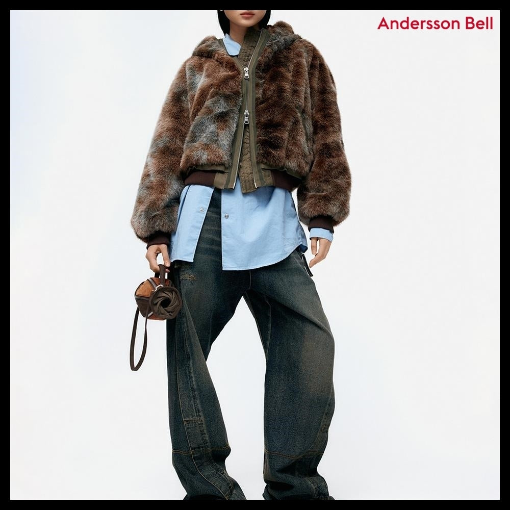 【ANDERSSON BELL】Vanessa Fur N2B Jacket Brown