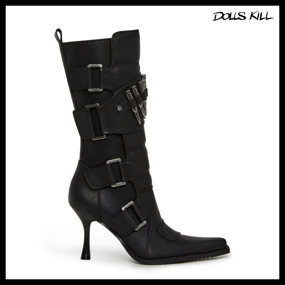 ◆DOLLS KILL◆DARKER WAVS Bullet Moto Boots