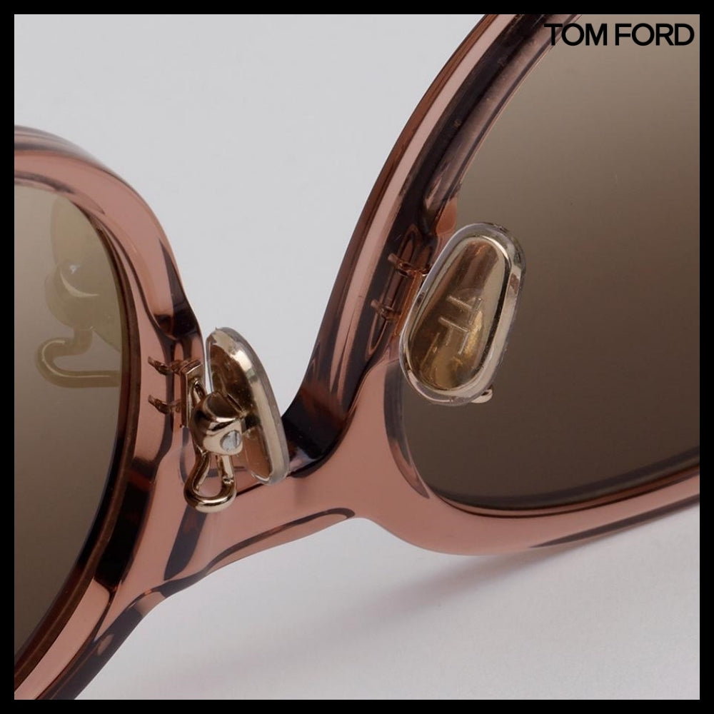 【TOM FORD】Round Horn-Rimmed Sunglasses Asian Fit