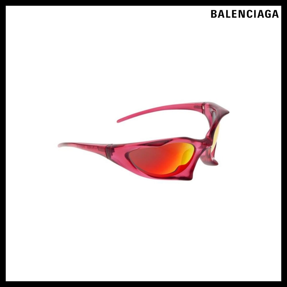 【BALENCIAGA】Runner Cat Sunglasses in Dark Pink