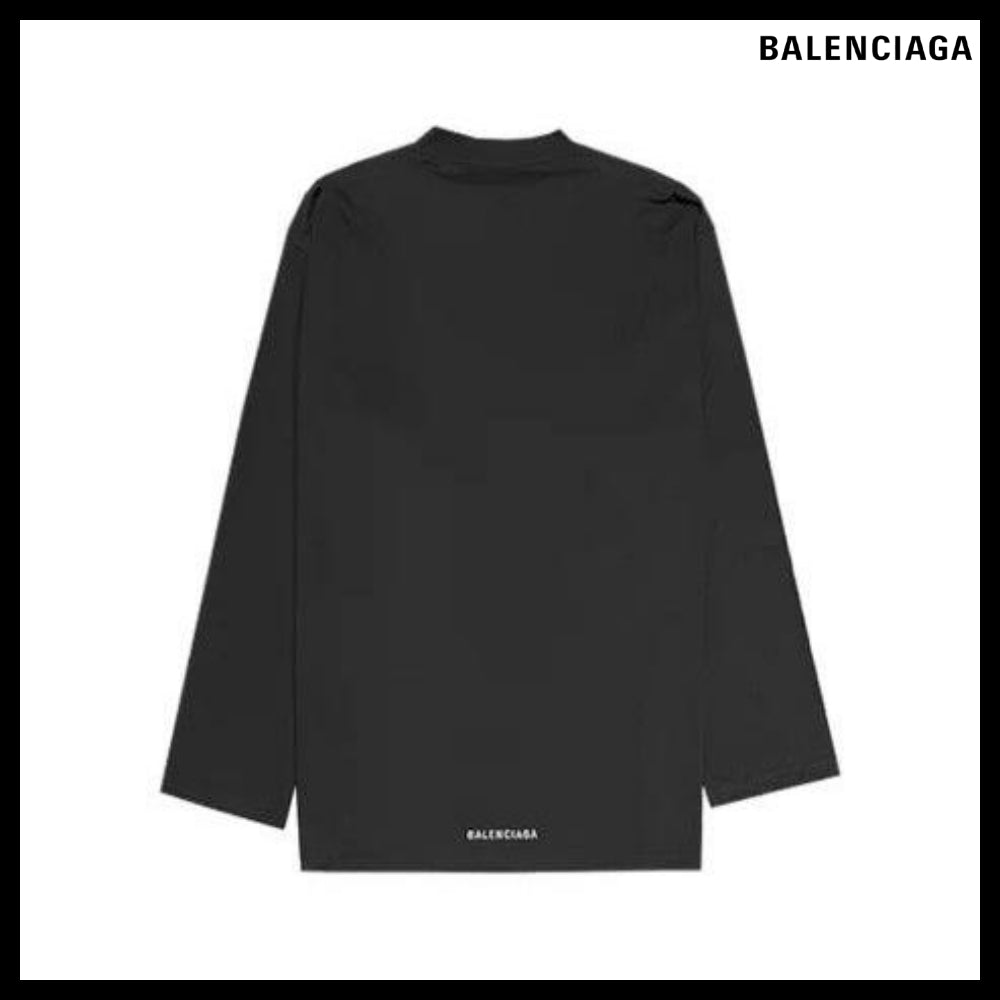 【BALENCIAGA】Long Sleeve T-Shirt in Black
