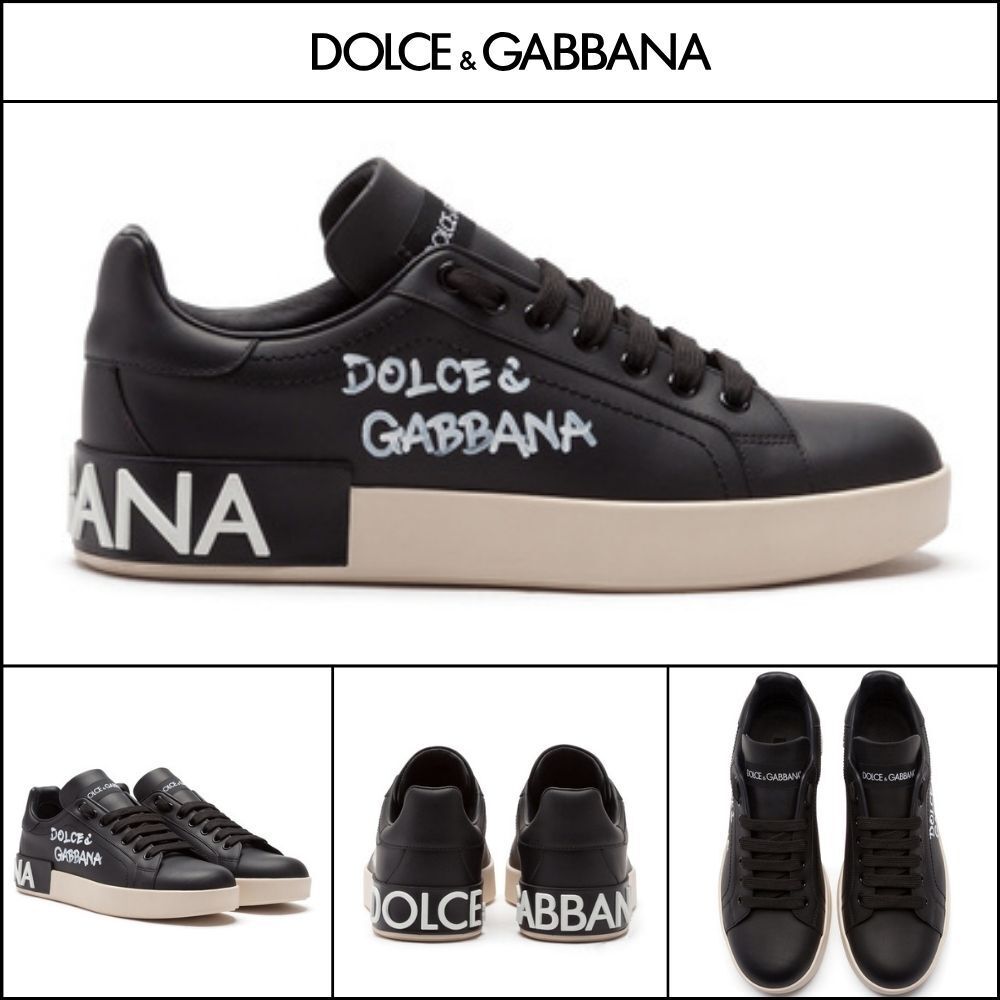【Dolce & Gabbana】PORTOFINO SNEAKERS IN NAPPA CALFSKIN WITH