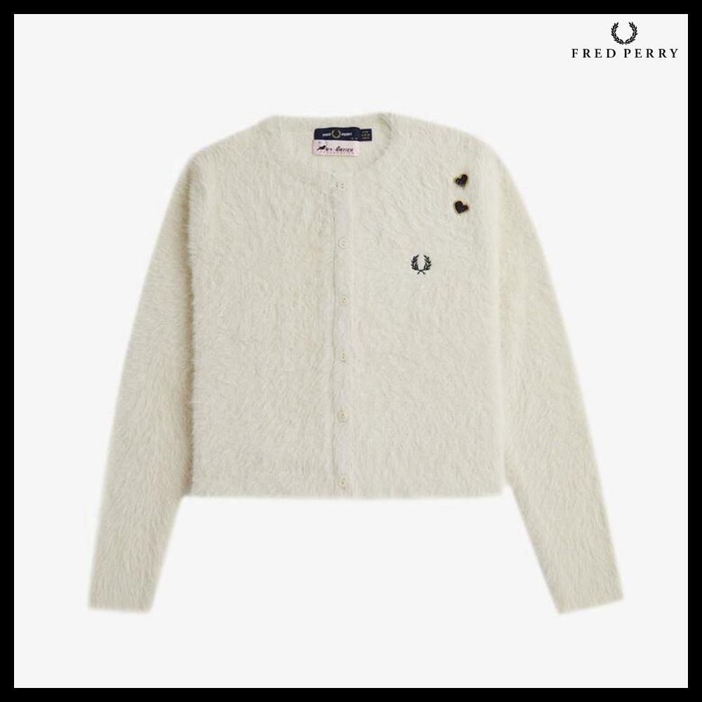 【FRED PERRY】my Winehouse Textured Button Through Cardigan