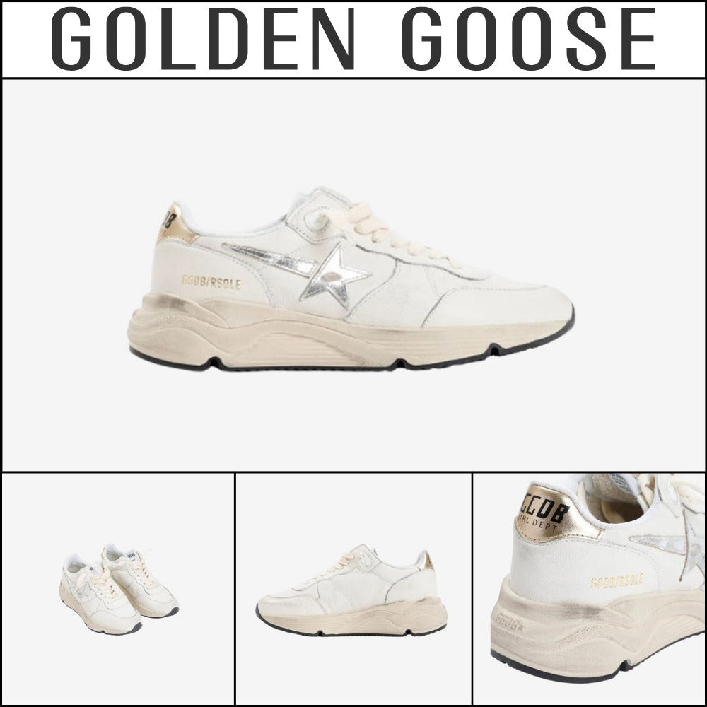 【Golden Goose】Running Sole Leather Suede Star Sneakers