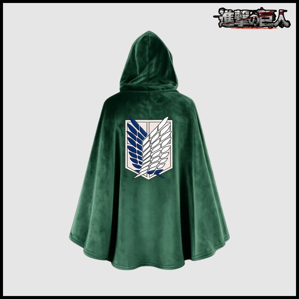 【Frank Burger x Attack on Titan】Blanket Cape Green