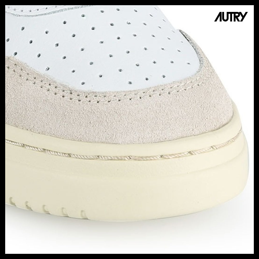【AUTRY】Medalist Leather Suede Low Top Pink Tab