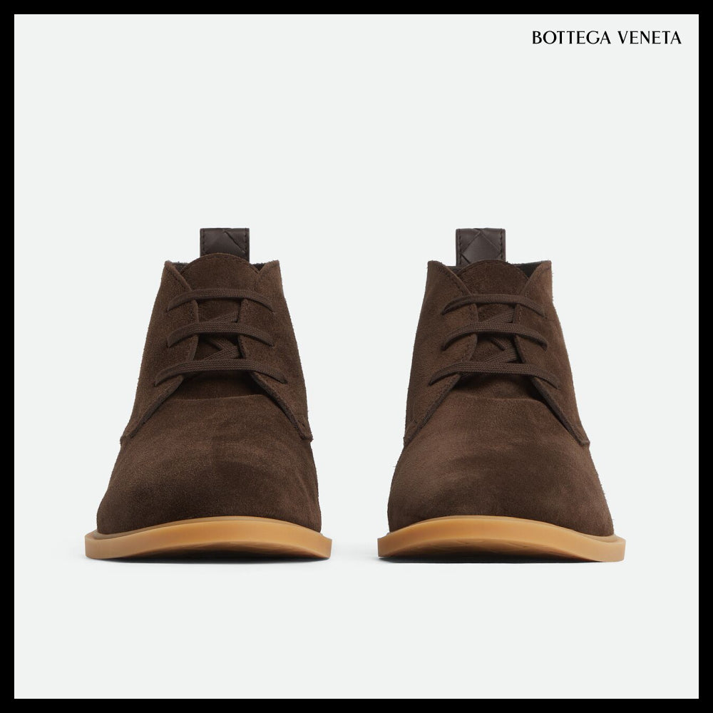【BOTTEGA VENETA】Astaire Lace-Up Ankle Boots Fondant